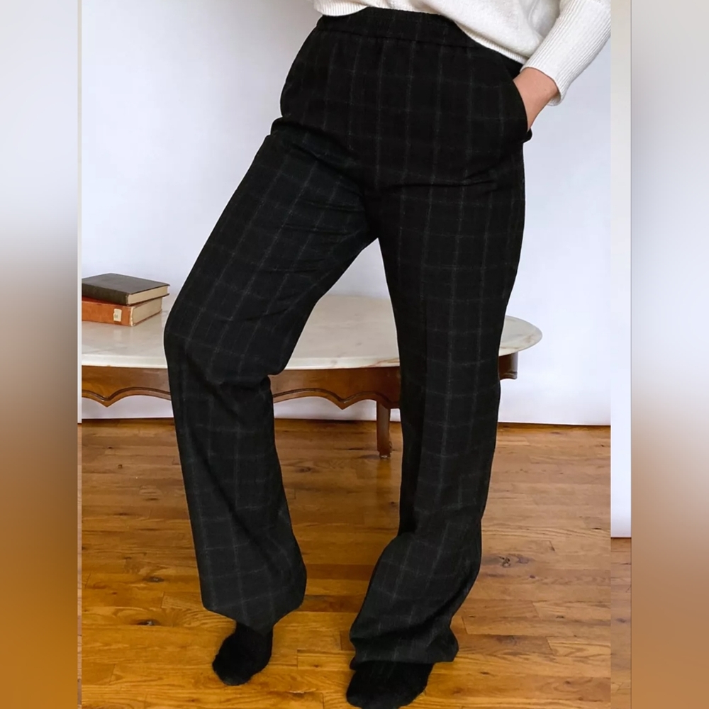 NWT Aritzia Babaton Skyline Plaid Pants